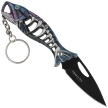 Nóż wędkarski brelok Martinez Albainox Fishing Blue Aluminium, Black 3Cr13Mov (18504-BL)