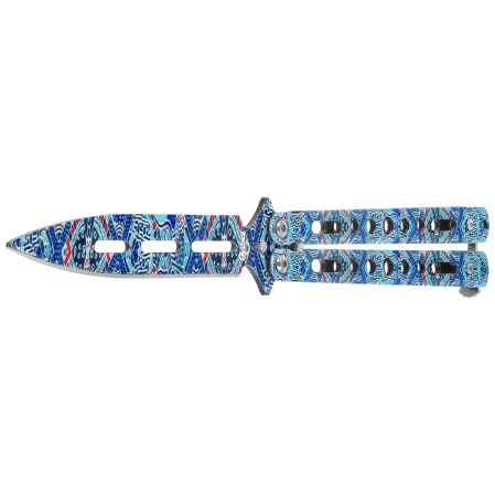 Nóż motylek Martinez Albainox Balisong 3D Design Steel, 3D Design 3Cr13Mov (02274)