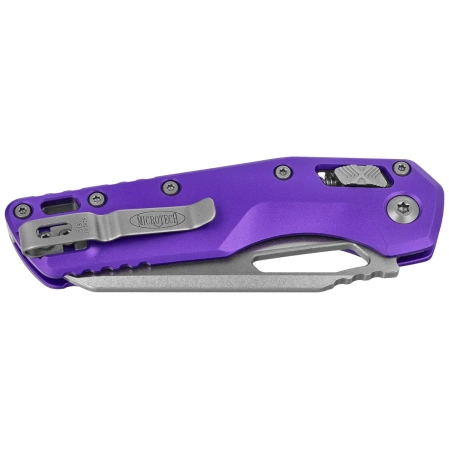 Microtech MSI S/E Knife Purple Aluminum, Stonewashed M390MK by Tony Marfione (210-10PU)