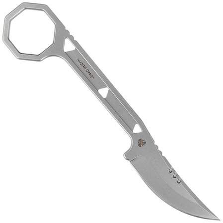 Kubey Knife 12.7 Trailing Steel Handle, Bead Blasted 14C28N by HYDRA Design (KU362)