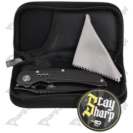 Nóż składany Bestech Exploit Black Stonewashed Titanium, Black Stonewashed S35VN by Todd Knife and Tool (BT2005C)