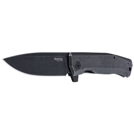Nóż składany LionSteel Myto Old Black Titanium, PVD Stonewashed M390 by Molletta (MT01B BW)