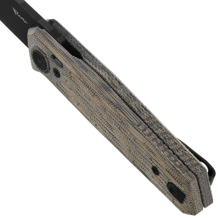 Nóż składany Reate PL-6 Green / Black Micarta, Black PVD Nitro-V (PL-6 GRBKM PVD)