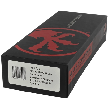 Nóż składany Microtech MSI S/E Ram-Lok Lawnman OD Green Frag G10, Stonewashed M390MK by Tony Marfione (210-10FRGTODLM)