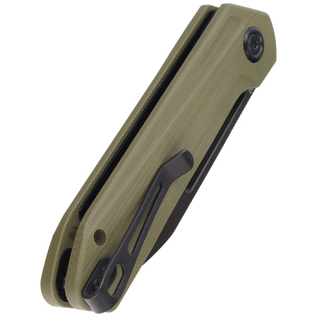 Kubey Royal Knife Green G10, Dark Stonewashed D2 by Colin Maisonpierre (KU321F)