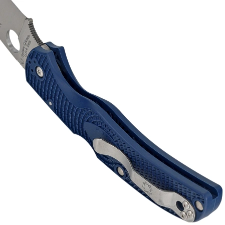Spyderco Native Chief Knife Cobalt Blue FRN, Satin SPY27 by Sal, Eric Glesser (C244PCBL)
