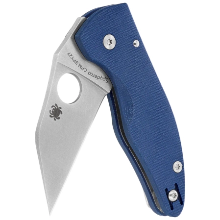 Nóż składany Spyderco MicroJimbo Cobalt Blue G10, Satin CPM SPY27 by Michael Janich (C264GPCBL)