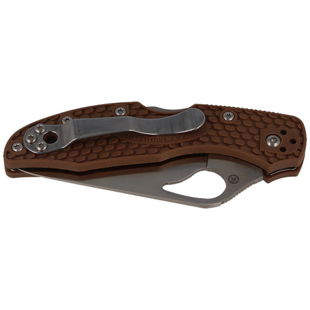 Spyderco Byrd Meadowlark 2 FRN Brown, PlainEdge (BY04PBN2)