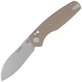 Nóż składany Kubey Breeze Tan G10, Stonewashed 14C26N by Caleb Waltman (KU288C)