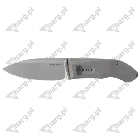 Nóż składany Real Steel Stella Premium Gray Titanium, Stonewashed S35VN by Poltergeist Works (9051)