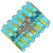 Tytanowy koralik WeKnife Ti Paracord Bead, Blue (A-02C)