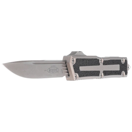 Nóż automatyczny OTF Microtech Scarab II Gen III S/E Natural Clear Aluminium, Apocalyptic M390MK by Tony Marfione (1278-10APNC)