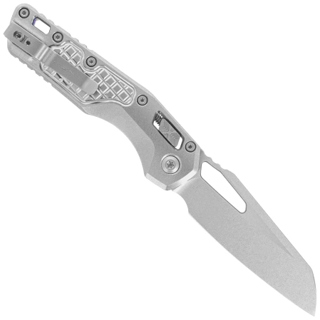 Nóż składany Microtech MSI S/E Ram-Lok Marfione Select Frag Titanium, Blue HW, Stonewashed M390MK by Tony Marfione (210-10FRMS2)