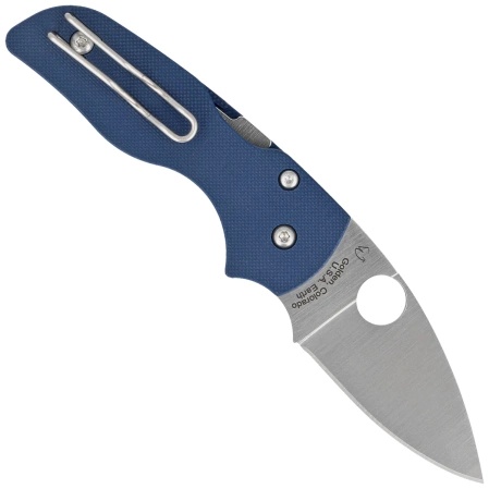 Spyderco Lil' Native Cobalt Blue G10, Satin CPM SPY27 by Eric Glesser (C230GPCBL)