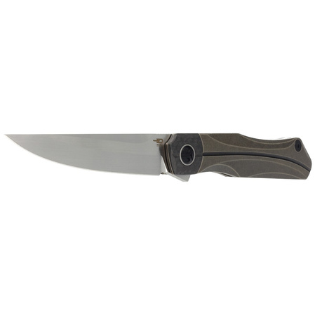 Nóż składany Bestech Thyra Bronze Stonewashed Titanium/Carbon Fiber, Horizontal Satin M390 by Kombou (BT2106B)