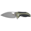 Nóż składany Bestech Komodo Black/Green G10, Stonewashed/Satin D2 (BG26A)