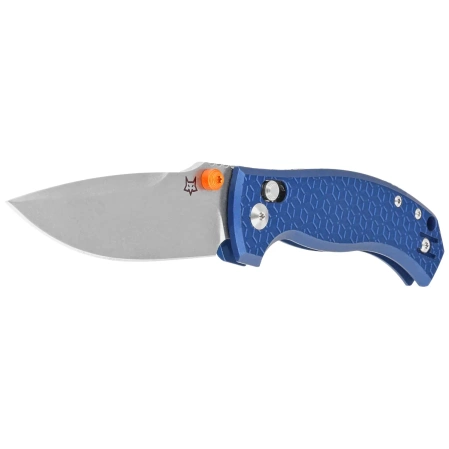 Fox Anzu Blue Aluminium, Stonewashed MagnaCut by Les George Knife (FX-560 ALOR)
