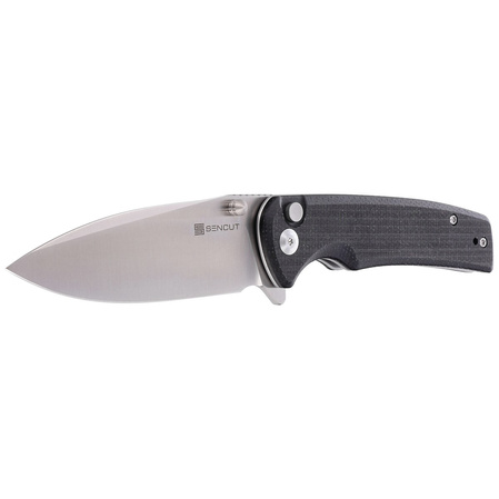 Nóż składany Sencut Sachse Black Micarta, Satin 9Cr18MoV (S21007-1)