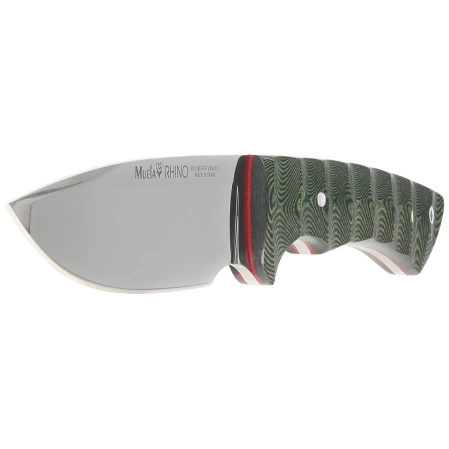 Nóż Muela Rhino-10G Green Canvas Micarta, Satin X50CrMoV15
