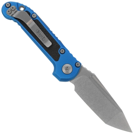 Microtech LUDT Gen III T/E Automatic Knife Blue Aluminum, Stonewashed M390MK by Tony Marfione (1136-10BL)