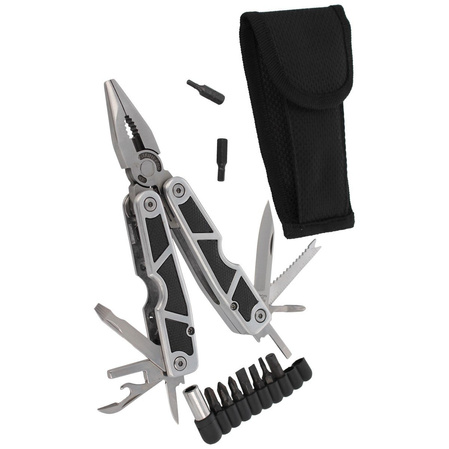 MultiTool Herbertz Rubber / Aluminium, Satin, 9 bitów (108100)