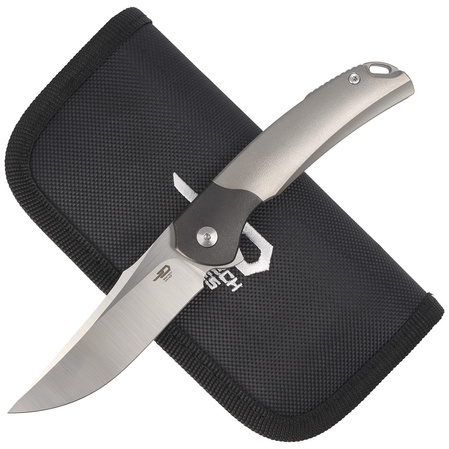 Bestech Supernova Grey Titanium/Black Zirconium, Satin M390 Knife (BT2111A)
