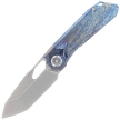 Nóż składany Remette RT-Peregrine Falcon Thunder Lightning Titanium, Hand Fine Grinding Pearlescent M390 (RTT1-TX)