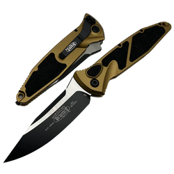 Microtech Socom Elite Auto S/E Automatic Knife Tan Aluminum, Black M390 by Tony Marfione (160A-1TA)