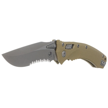 Nóż składany Microtech Amphibian Ram-Lok S/E Fluted OD Green G10, Apocalyptic P/S M390MK by Tony Marfione (137RL-11APFLGTOD)