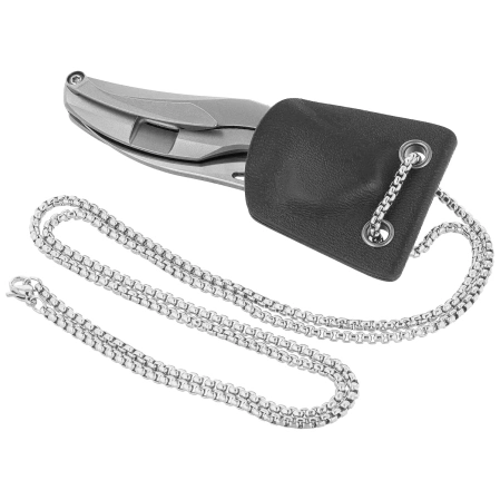 Bestech The Reticulan Neck Knife Grey Titanium, Stonewashed / Satin CPM S35VN by Elijah Isham (BT1810A)