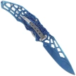 Nóż składany Herbertz CJH 3D Spider Blue Titanium Steel, Blue Titanium 420 (44097)