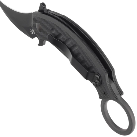 Nóż FOX PikAL / Karambit Black G10, Black Idroglider N690Co by Giuliano Ron (FX-826)