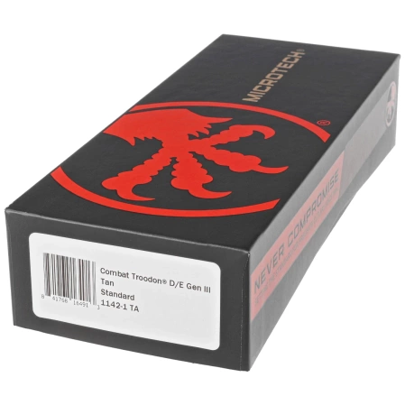 Microtech Combat Troodon Gen III D/E OTF Knife Tan Aluminum, Black M390MK by Tony Marfione (1142-1TA)