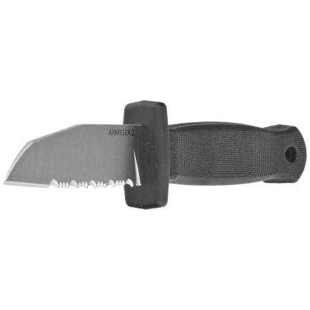 Nóż Demko Armiger 2 Shark Foot Black TPR, Satin 4034SS by Andrew Demko (ARM2-4034SS-SF-SERR)