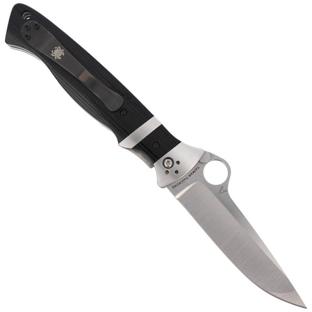 Spyderco Vallotton Sub-Hilt Black G10, Satin CPM S30V Knife by Butch Vallotton (C149GP)