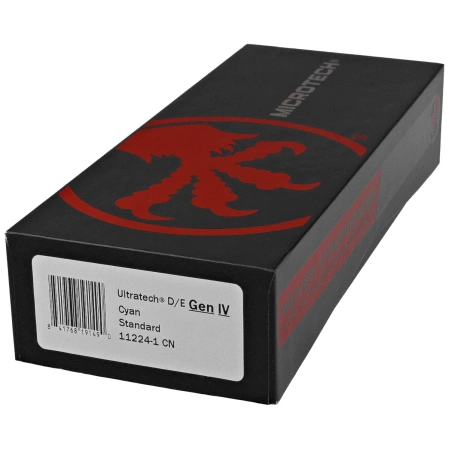 Nóż automatyczny OTF Microtech Ultratech Gen IV D/E Cyan Aluminium, Black M390MK by Tony Marfione (11224-1CN)