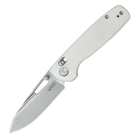 Nóż składany Kubey Bluff White G10, Sandblasted 14C28N by Garet Caronna (KU248G)