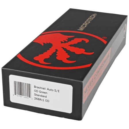 Microtech Brachial Auto OD Green Aluminium, Black M390 by Bastien Coves and Tony Marfione (268A-1OD)