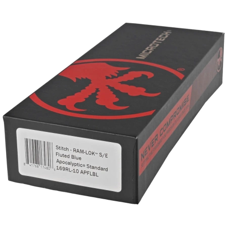 Microtech Stitch Ram-Lok S/E Knife Blue Fluted G10, Apocalyptic M390MK by Borka Blades and Tony Marfione (169RL-10APFLBL)