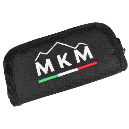 MKM Isonzo Clip Point Knife Natural Canvas Micarta, Stonewashed M390 by Jesper Voxnæs (MK FX03M-3NC)