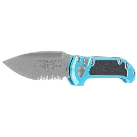 Nóż automatyczny Microtech LUDT Gen III S/E Turquoise Aluminium, Stonewashed P/S M390MK by Tony Marfione (1135-11TQ)