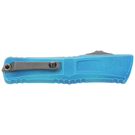 Nóż automatyczny OTF Microtech Combat Troodon Gen III S/E Marbled Blue Aluminium, Apocalyptic M390MK by Tony Marfione (1143-10MBL)