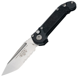Nóż automatyczny Microtech LUDT T/E Gen III Black Aluminium/3M, Stonewashed P/S M390MK by Tony Marfione (1136-11)