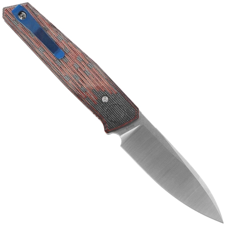 Reate PL-6 Knife Red / Black Micarta, Satin Nitro-V (PL-6 RDBKM SAT)
