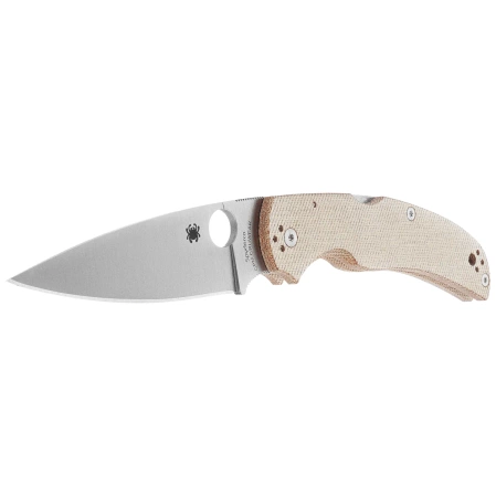 Nóż składany Spyderco Native Chief Brown Canvas Micarta, Satin CPM Cru-Wear by Sal Glesser (C244MPCW)