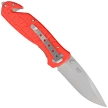 Nóż składany ratowniczy Herbertz CJH Red Aluminium, Satin (200911 - 10000392)