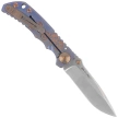 Spartan Blades Harsey Folder Babe Edition Blue Titanium, Bronze HW, Satin MagnaCut by William W. Harsey (SF5BABE)
