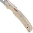 Spyderco Native Chief Knife Brown Canvas Micarta, Satin CPM Cru-Wear by Sal Glesser (C244MPCW)