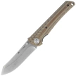 Tecnocut TCN6530K2-SSW Knife - Brown G10, Stonewashed 440