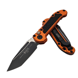 Nóż automatyczny Microtech LUDT Gen III T/E Orange Aluminium, Black M390MK by Tony Marfione (1136-1OR)